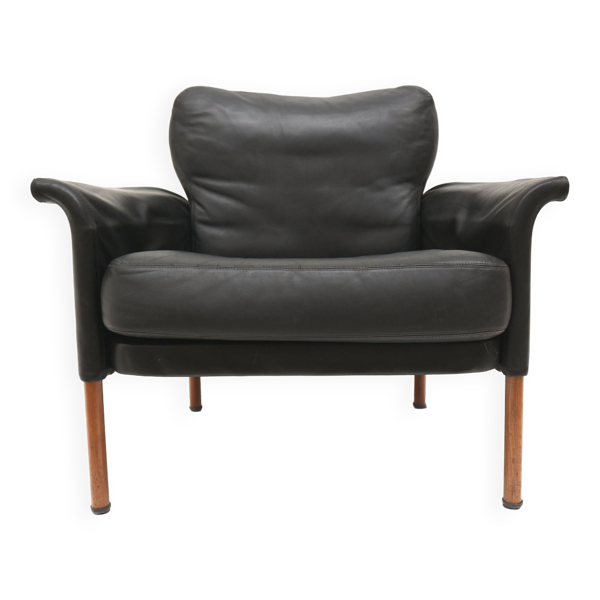 Fauteuil en cuir par Hans Olsen années 1960