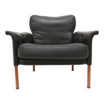 Fauteuil en cuir par Hans Olsen années 1960