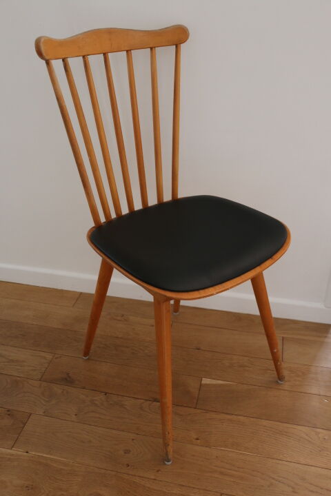 4 chairs baumann v5 skaï black light beech