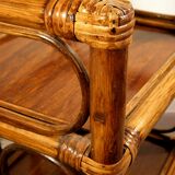 Rattan shelf