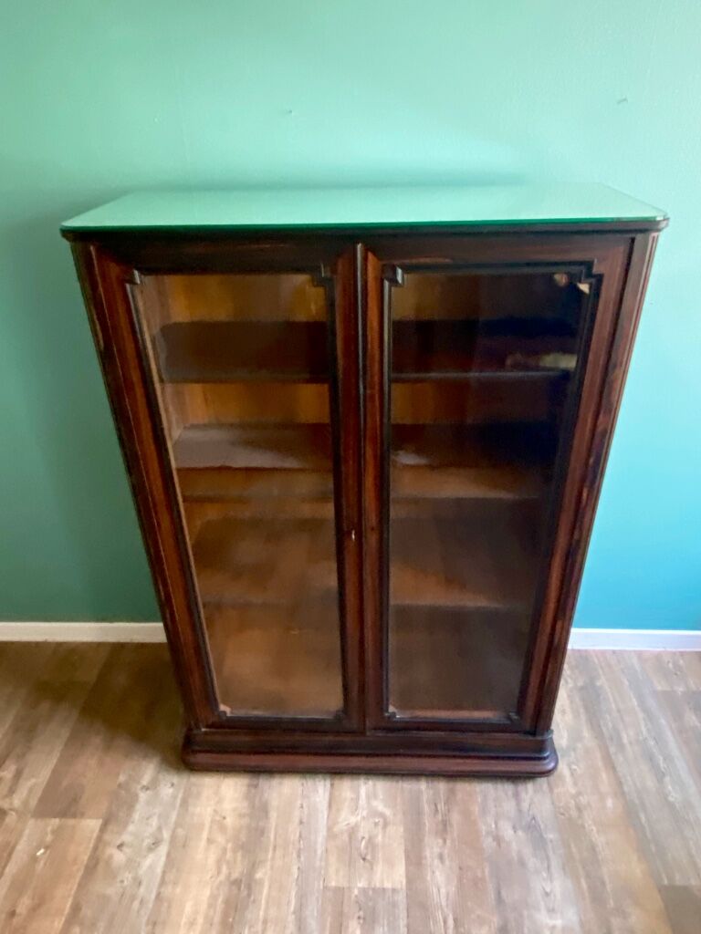 Macassar Ebony Art Deco showcase
