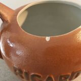 Ricard round ceramic carafe 1 liter a small chip