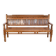 Antique colonial teak veranda bench – mid-20th century