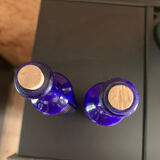 Lot de deux soliflore bleu cobalt