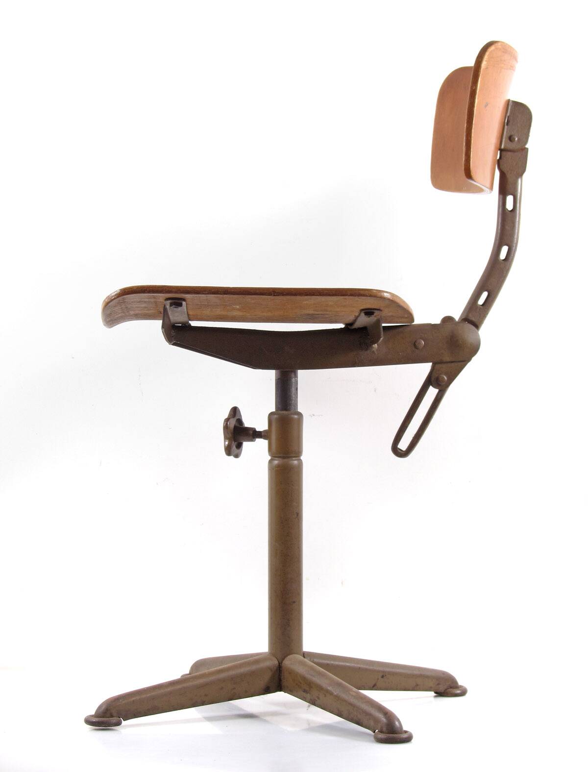 Friso Kramer style plywood atelier drawing table chair