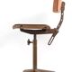 Friso Kramer style plywood atelier drawing table chair
