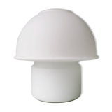Glassh-tte Limburg 80s white glass mushroom table lamp