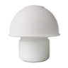 Glassh-tte Limburg 80s white glass mushroom table lamp