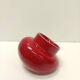 Vintage Spheric Red Glazed Ceramic Ashtray by Gabbianelli, Italy