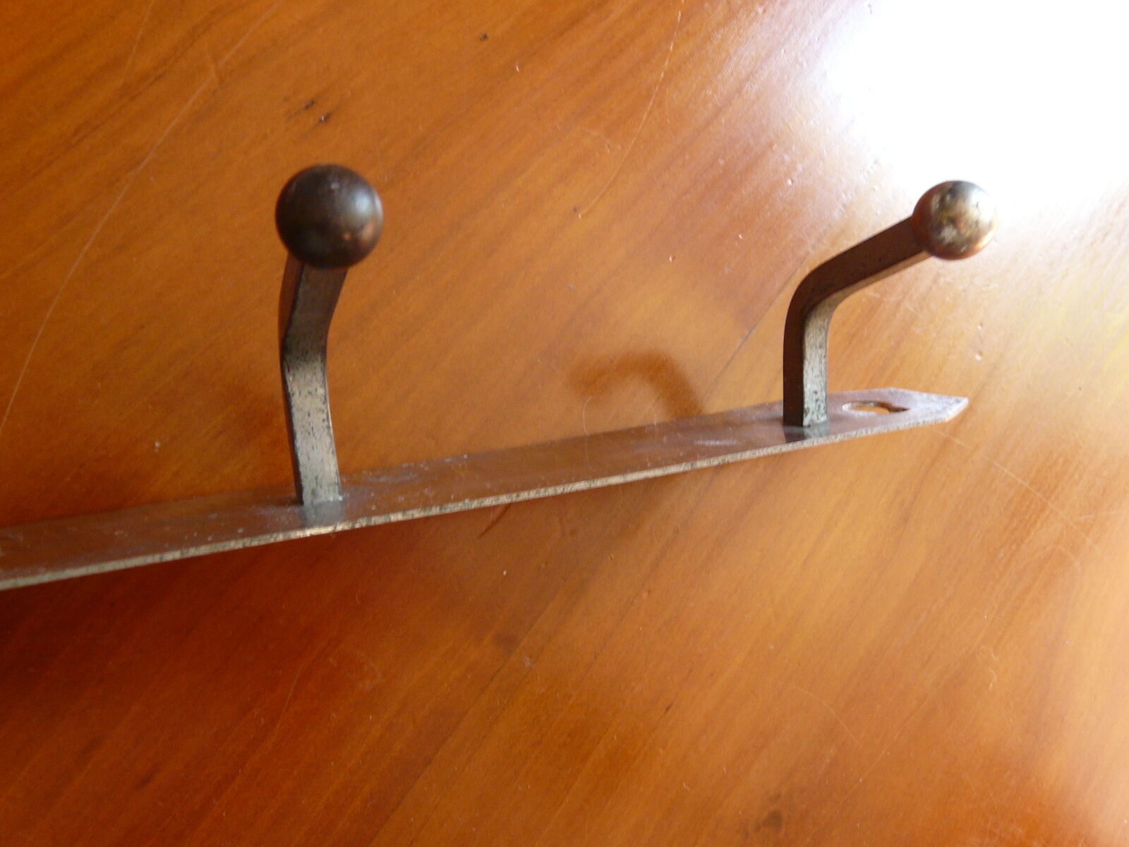 cloth holder or towel rack in chrome metal