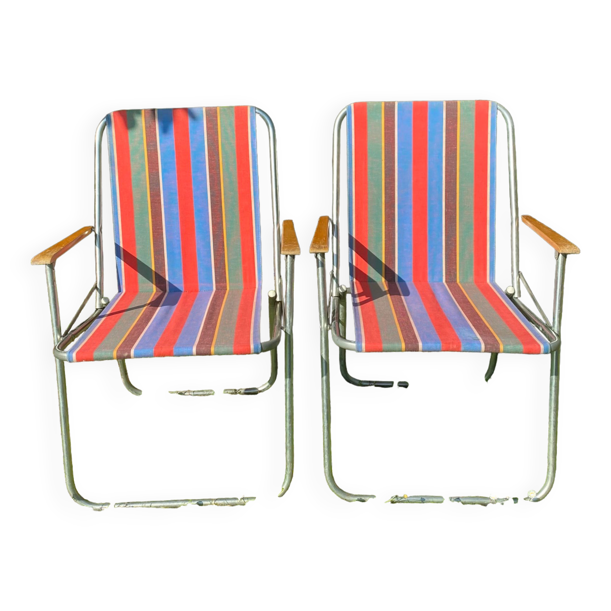 Foldable camping chairs 60s
