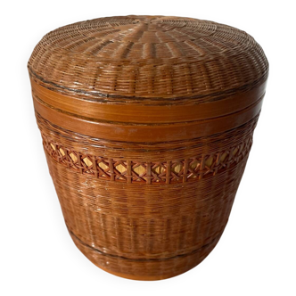 Old, rice straw box, tea box, small box
