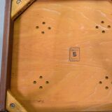 Bovenkamp Vintage Design Teak Wooden Dining Chairs with Leather Upholstery