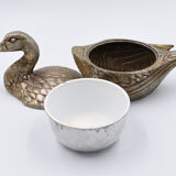Vintage duck ice bucket by mauro manetti circa 1970 italy