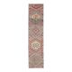 1970s Turkish hand-knotted wool cotton pink runner rug 94x335
