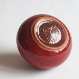 Red fig vase by Rogier Vandeweghe for Perignem, Belgium 1963.