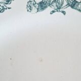 Mismatched antique ironstone earthenware plates