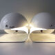 Pair of Guzzini lamps - "Bugia" Giuseppe Cormio