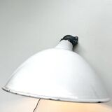 White enamelle tole wall lamp ø 31 cm brand benjamin usa