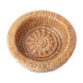 1970s Brown Textured Ceramic Ashtray from Aleluia