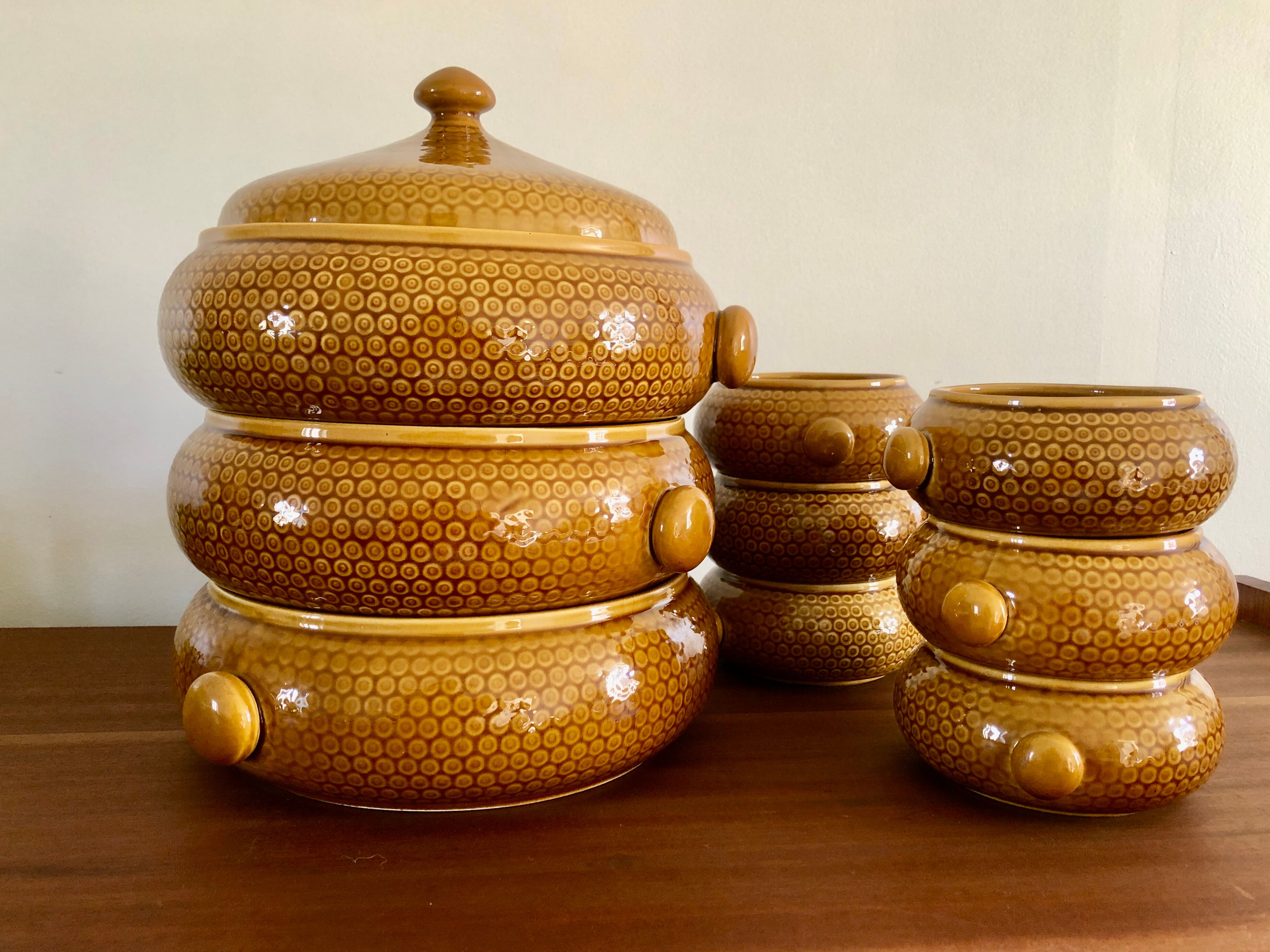 Gien ceramic couscous set