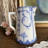 Old jug Sarreguemines Copenhagen 12 cm