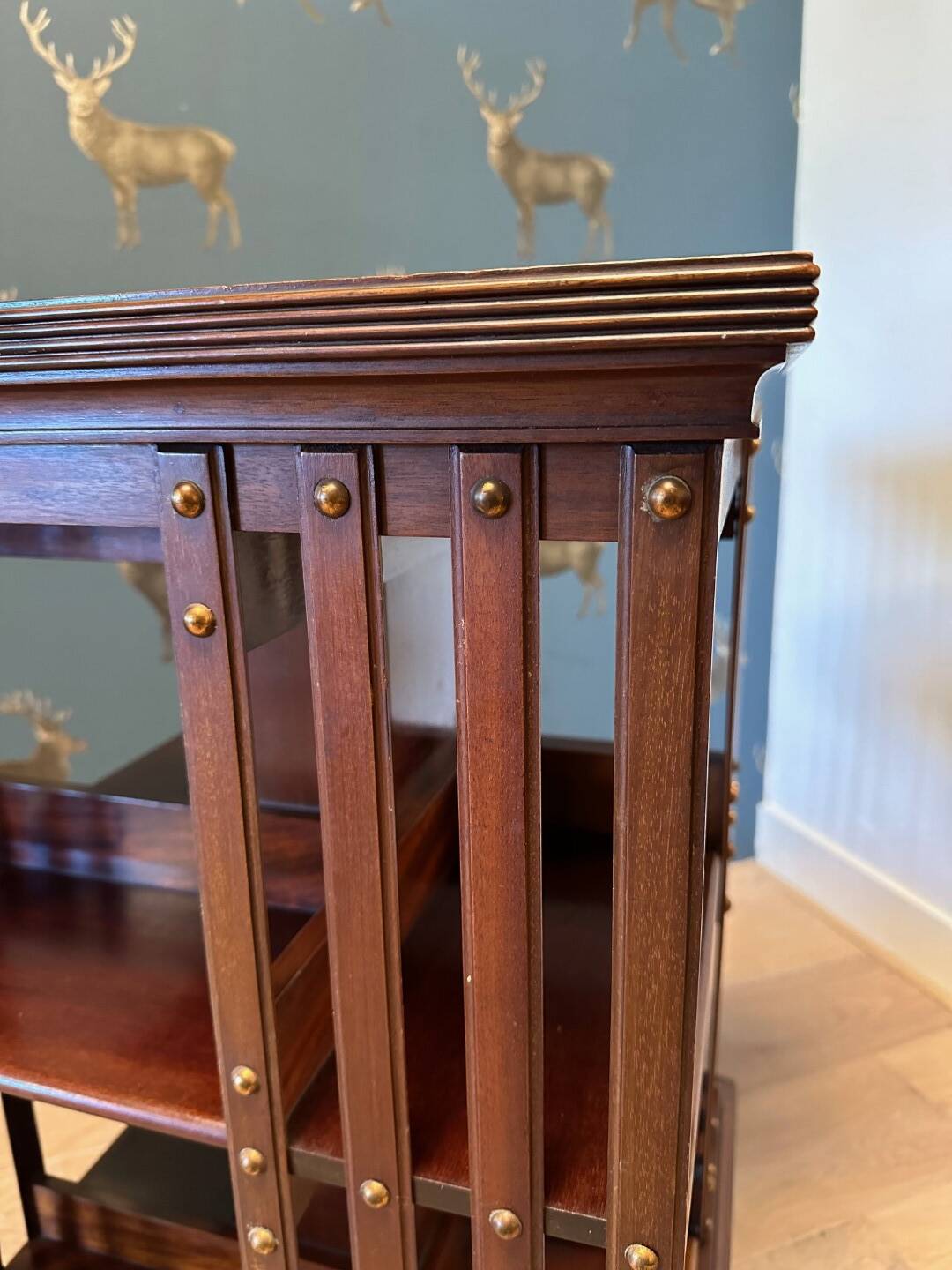 Antique revolving bookcase