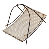 Mid-century perforated metal basket