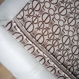 Vintage Leather Kashima Sofa in White Leather by Michel Ducaroy for Ligne Roset, 1980s