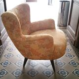 Pair of chairs design organic vintage 50s 60s