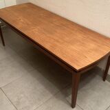 Large Scandinavian teak coffee table from the 60s