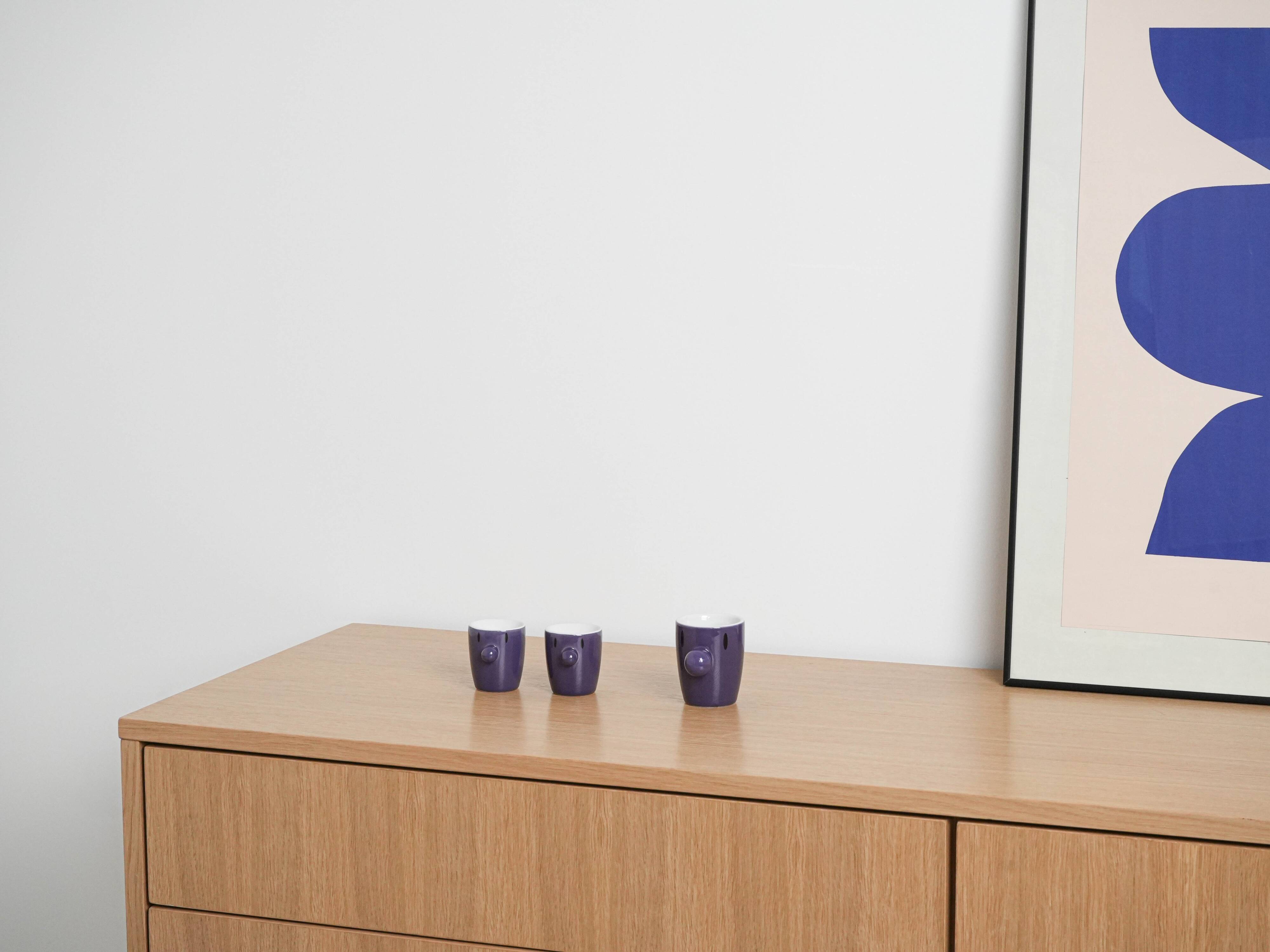 Set of egg cups, Danish design, 1970s, manufactured by HOPTIMIST