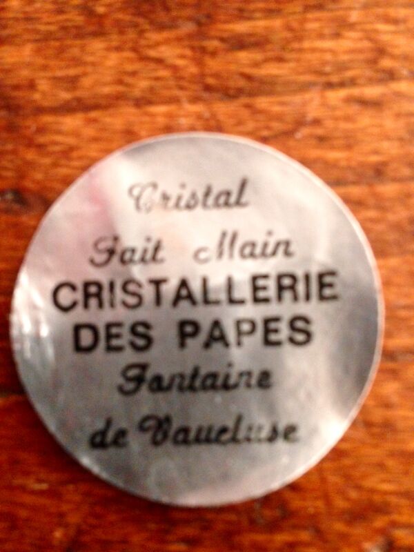 Seau à champagne en cristal