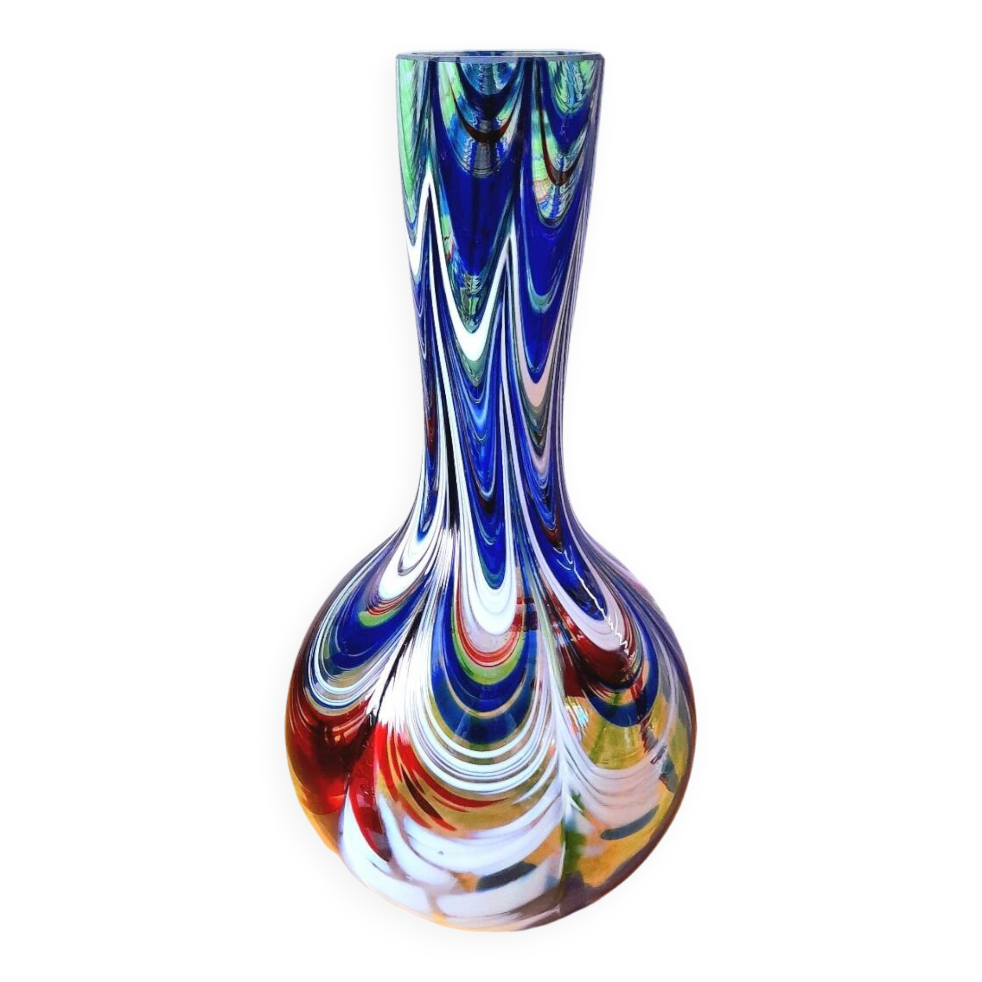 Murano blown glass vase 1970