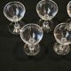 5 Old Small Liqueur Glasses In Engraved Baccarat Crystal