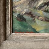 Mountain Landscape by Jean Paul Clarke, oil on canvas