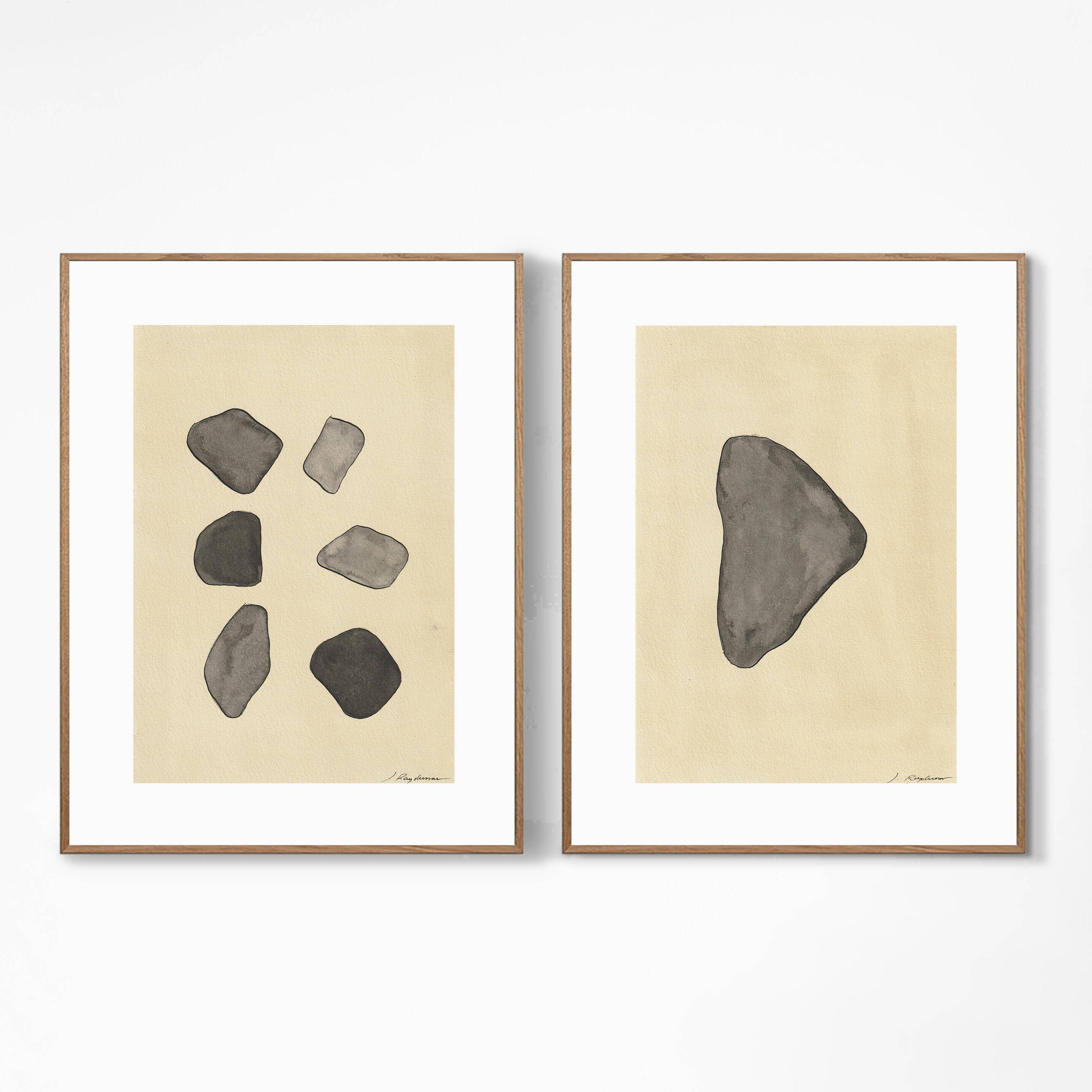 2 original drawings by J. Rodgussar – Inks on paper (21x30 cm)