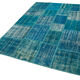 Handmade Oriental Contemporary 174 cm x 243 cm Turquoise Patchwork Carpet
