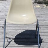 Eames cream shell chair Herman Miller
