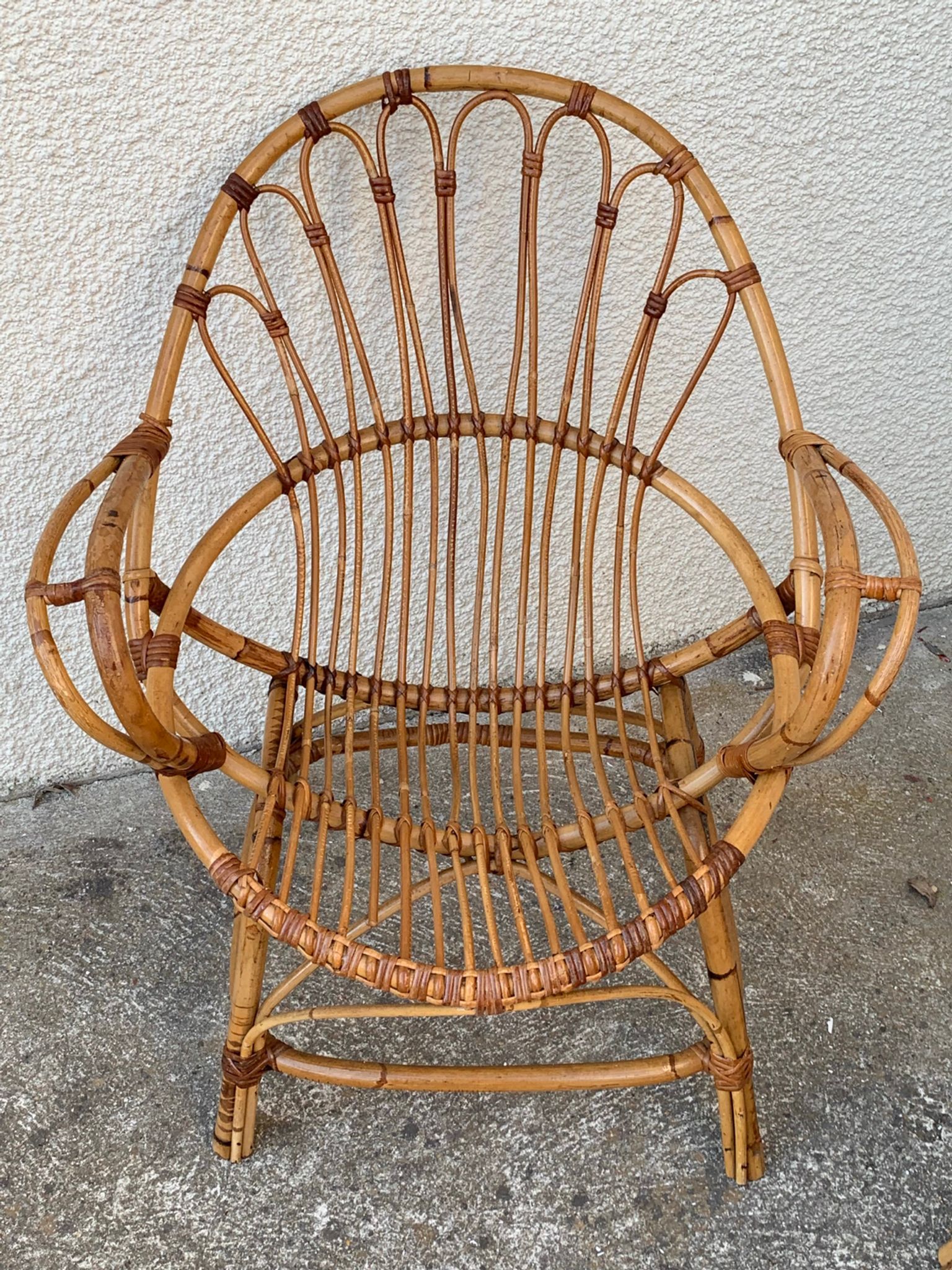 Pair of vintage shell armchairs 1950