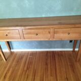 Modern cherry console table