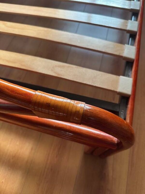 Chambre en rotin Maugrion - Roche Bobois  - lit, commode et chevet