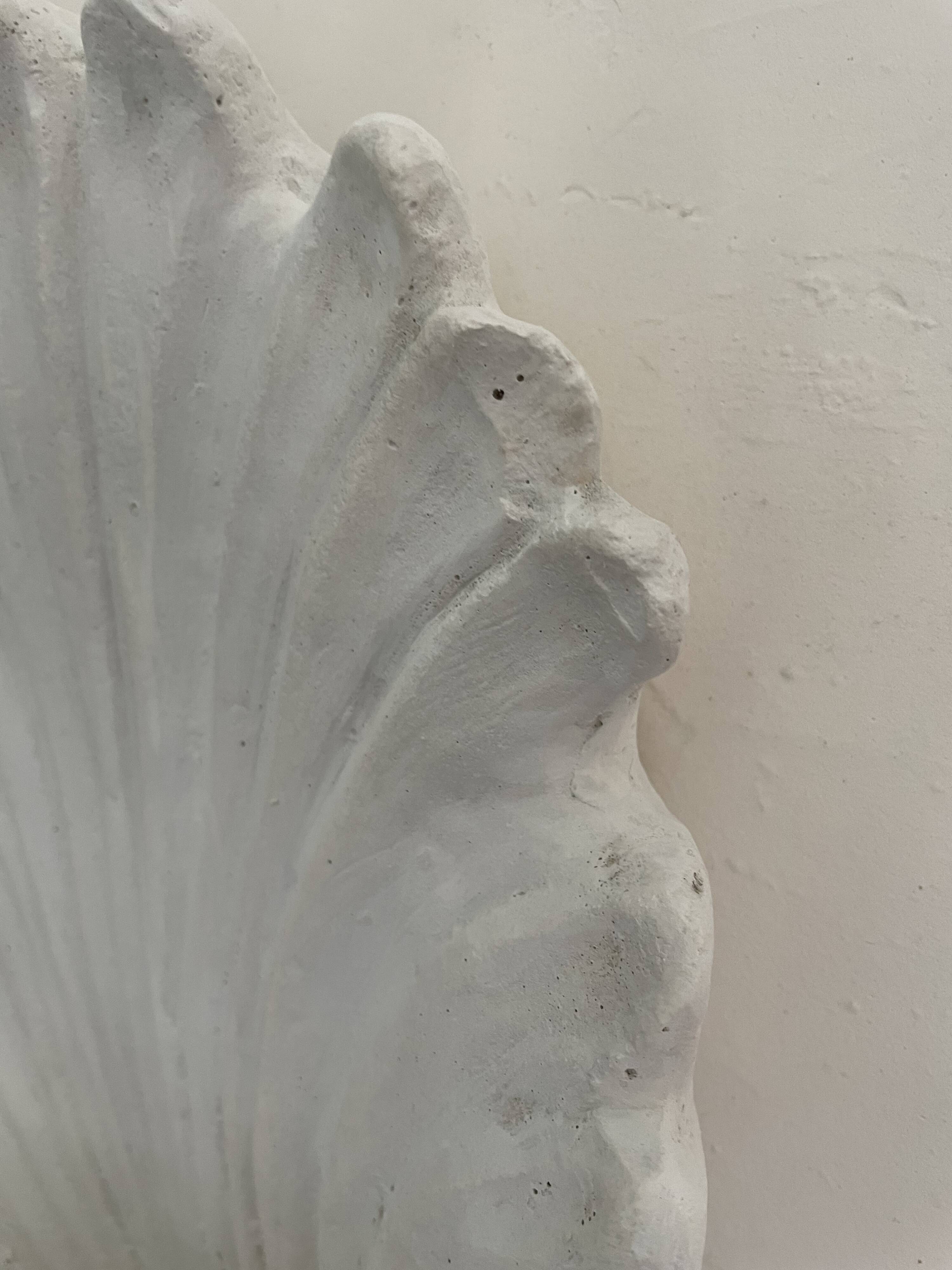 Art Deco shell wall lamp 49cm