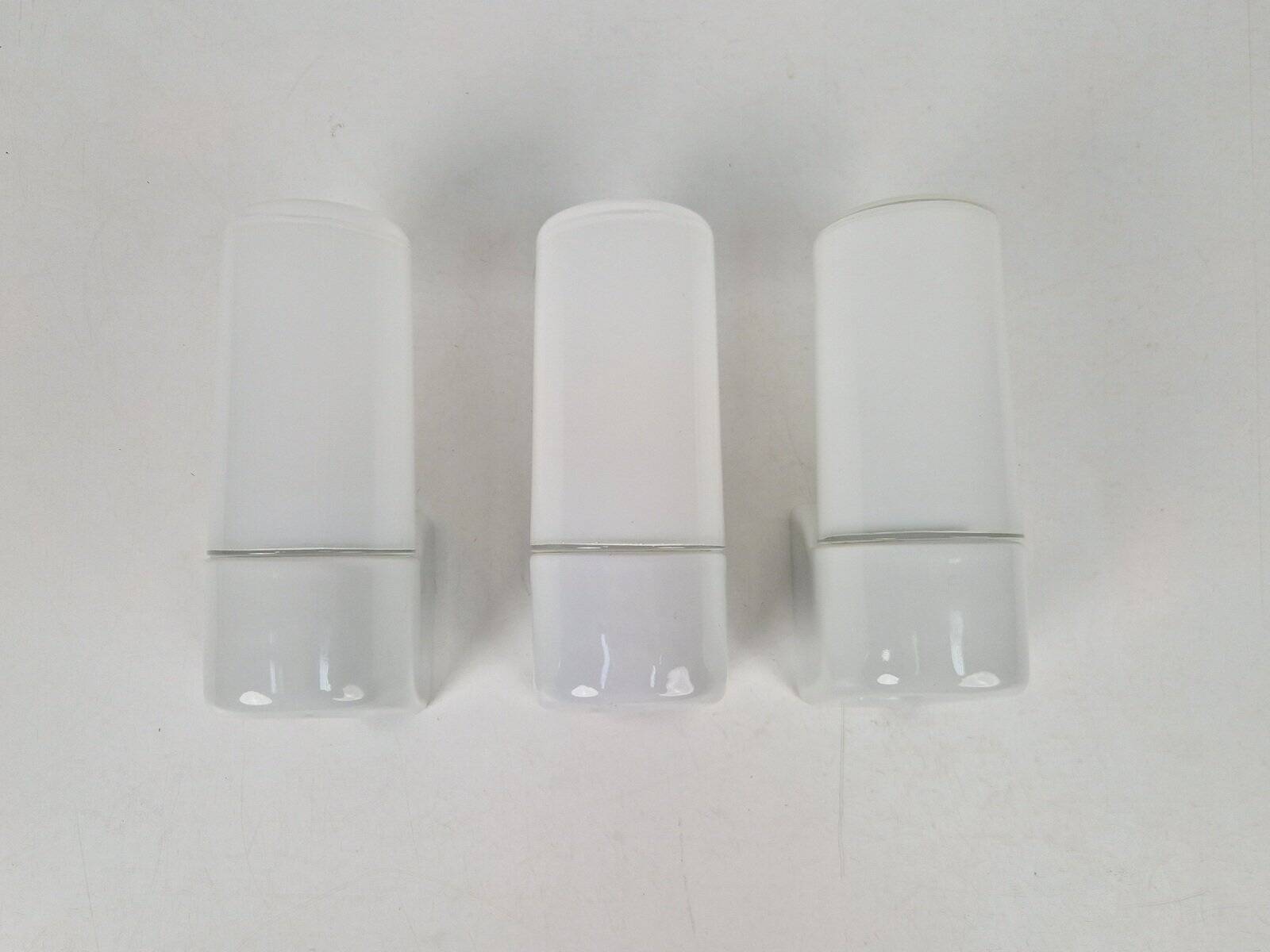 Vintage Wall Lamps attributed to Wilhelm Wagenfeld for Lindner, 1950s, Set of 3