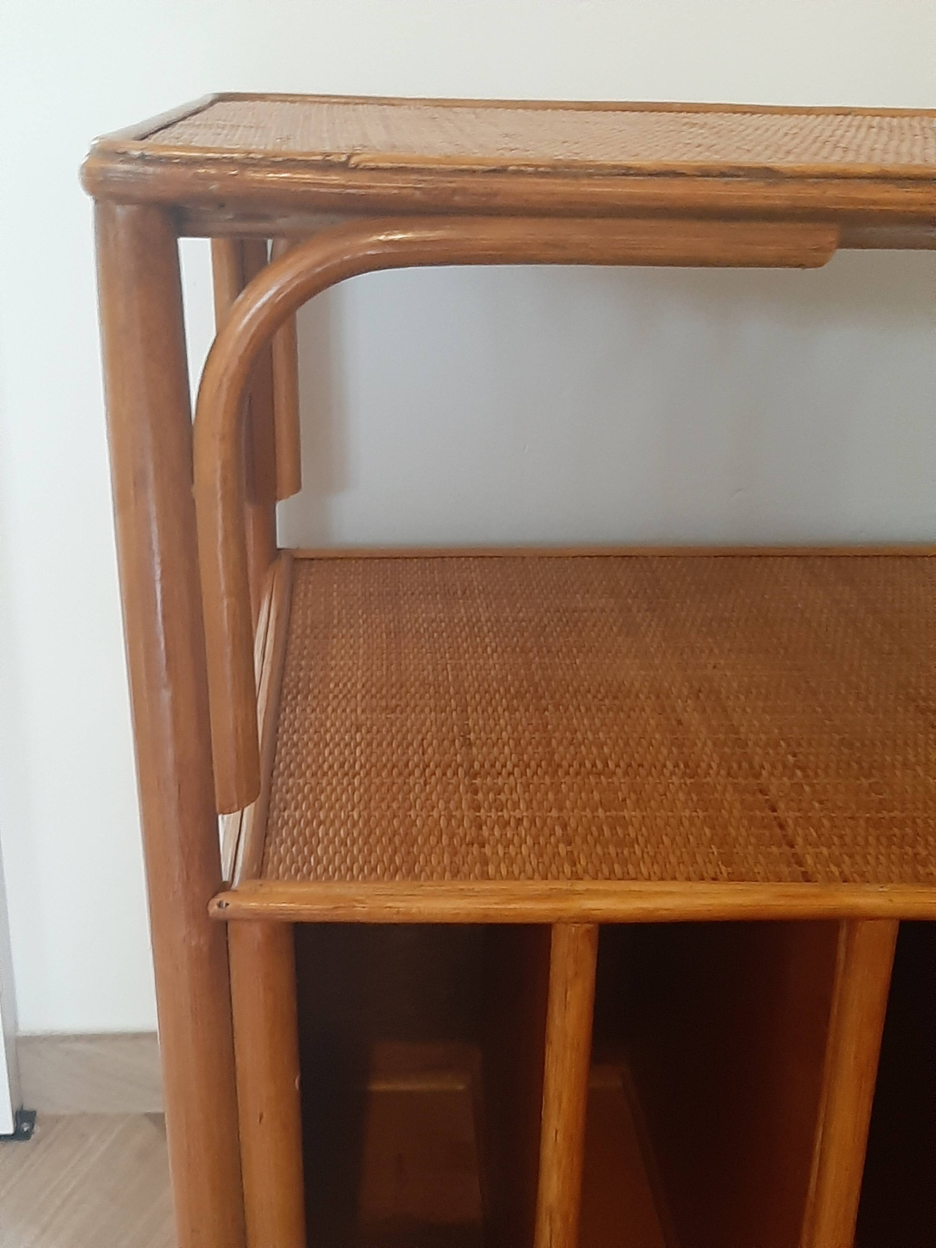 woven rattan chest of drawers - 2 drawers