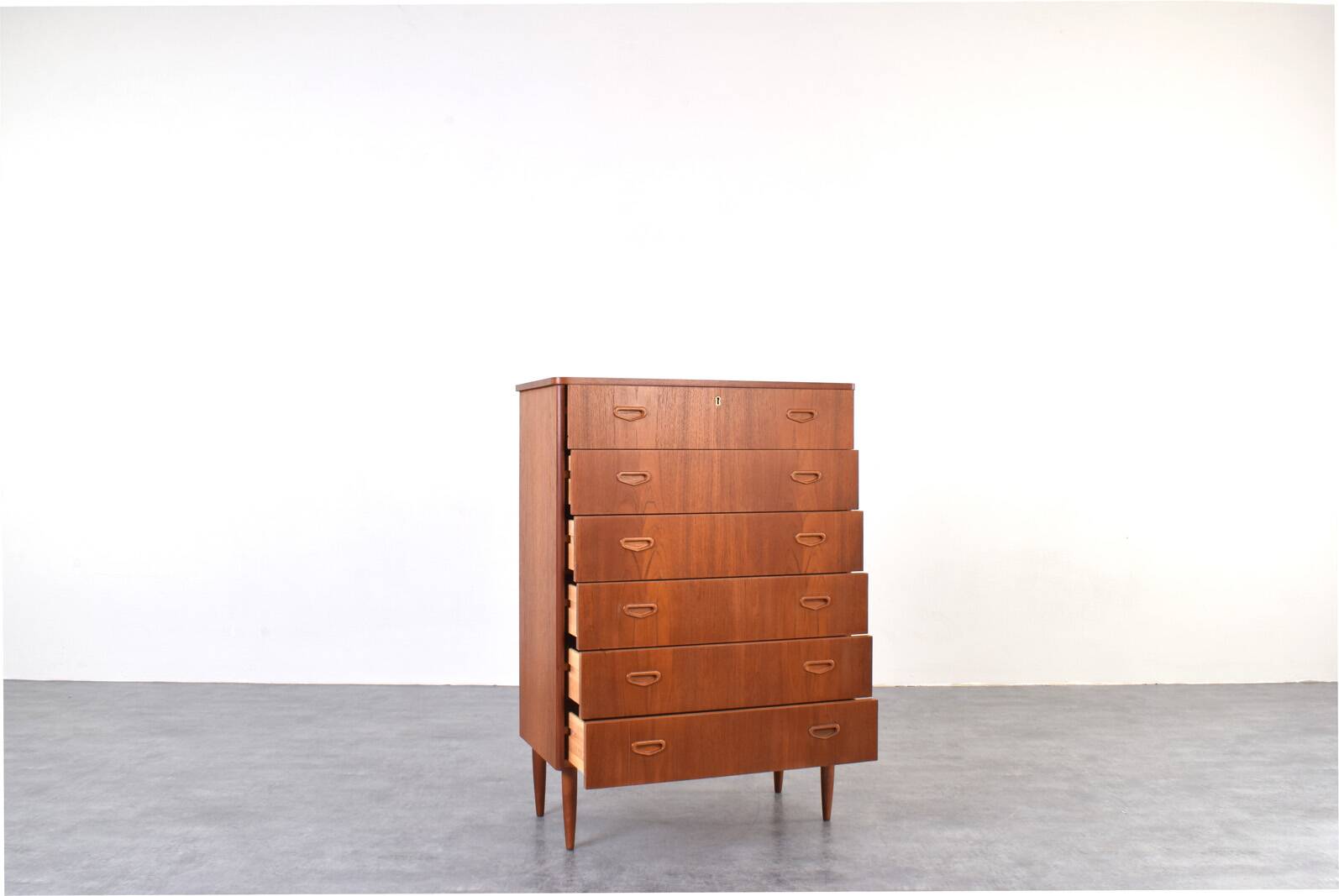 Mid-Century Danish Teak Chest of Drawers, 1960s.
