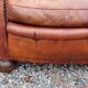 Leather club armchair back mustache from the 30s