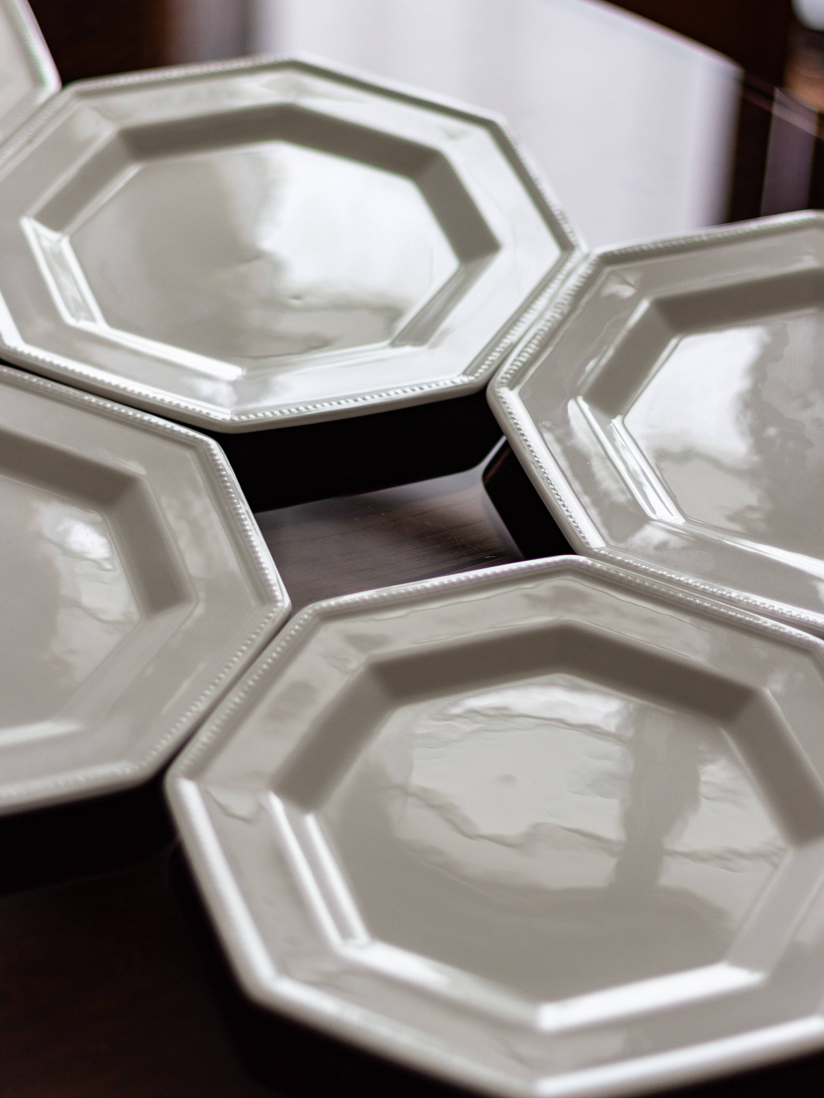 6 assiettes à dessert octogonales modèle Héritage – Johnson Brothers