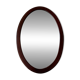 Antique Oval Mahogany Wall Mirror