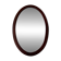 Antique Oval Mahogany Wall Mirror